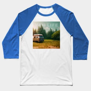 Van Life Camper RV Outdoors in Nature Baseball T-Shirt